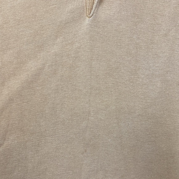 Jos. A Bank 100% Silk Golden Tan Collared knit sweater size XXL - Picture 3 of 4